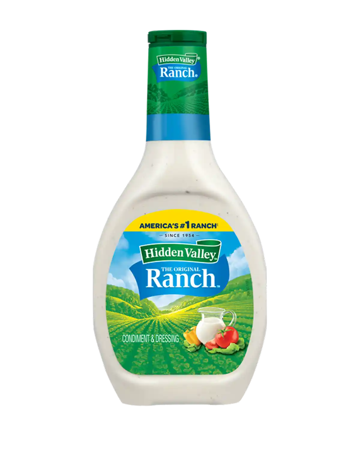Hidden Valley Ranch Dressing Original Cool Creamy Herby 24 oz Bottle