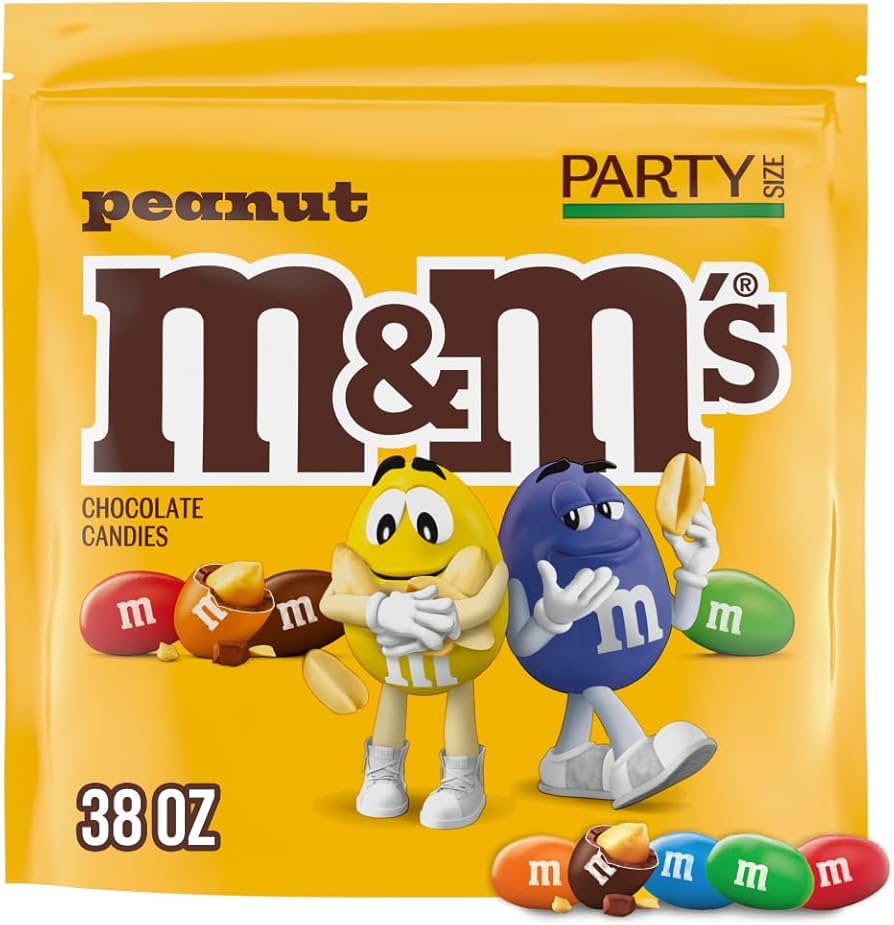 M&M's Peanut Chocolate Candy Colorful Shell Sharing Size Bag